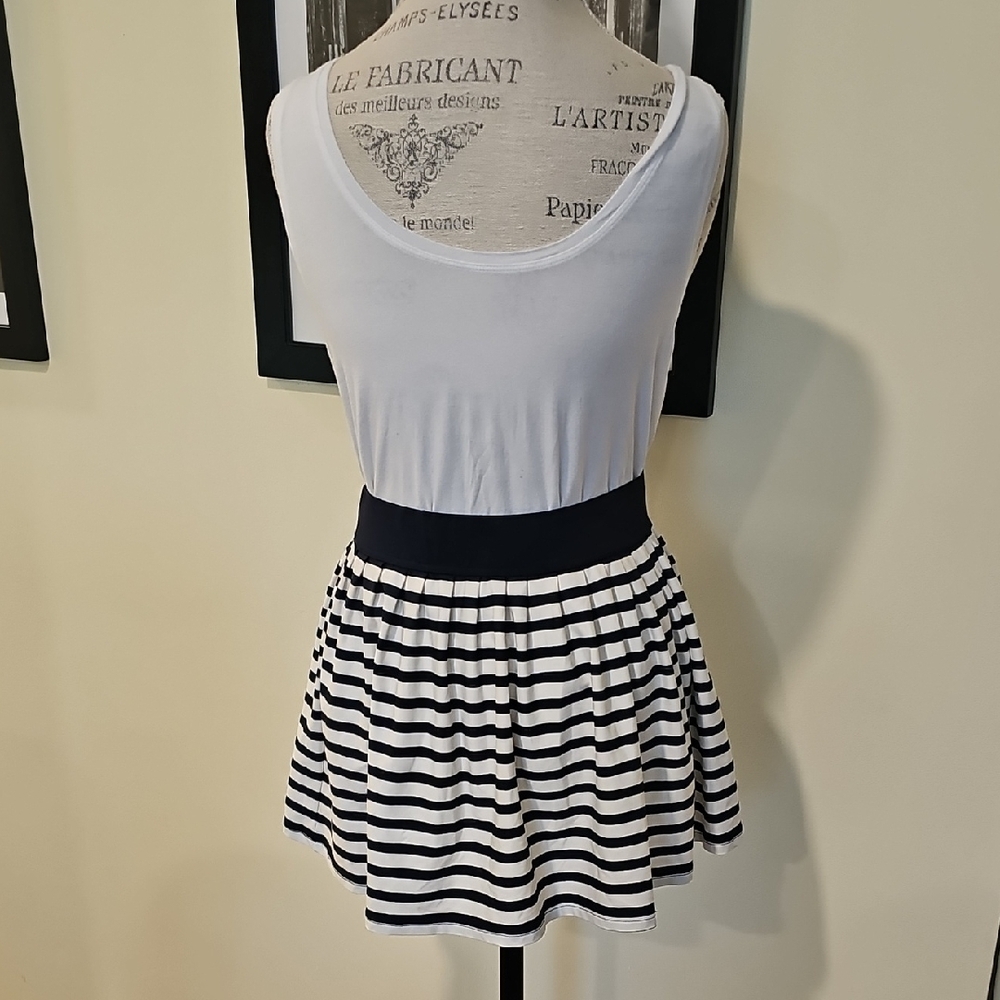 Kate Spade sz L navy and white skirt - Picture 3 of 10